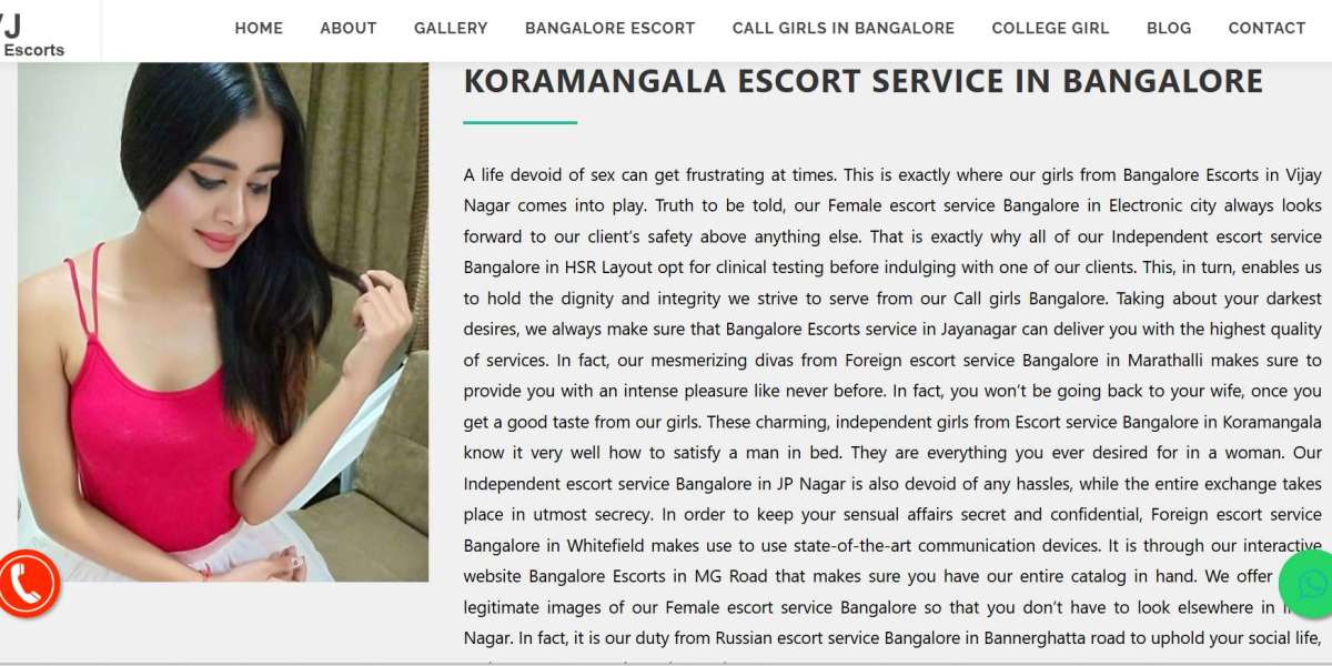 Top-Class MG Road Escort Service in Bangalore for Luxurious Companionship