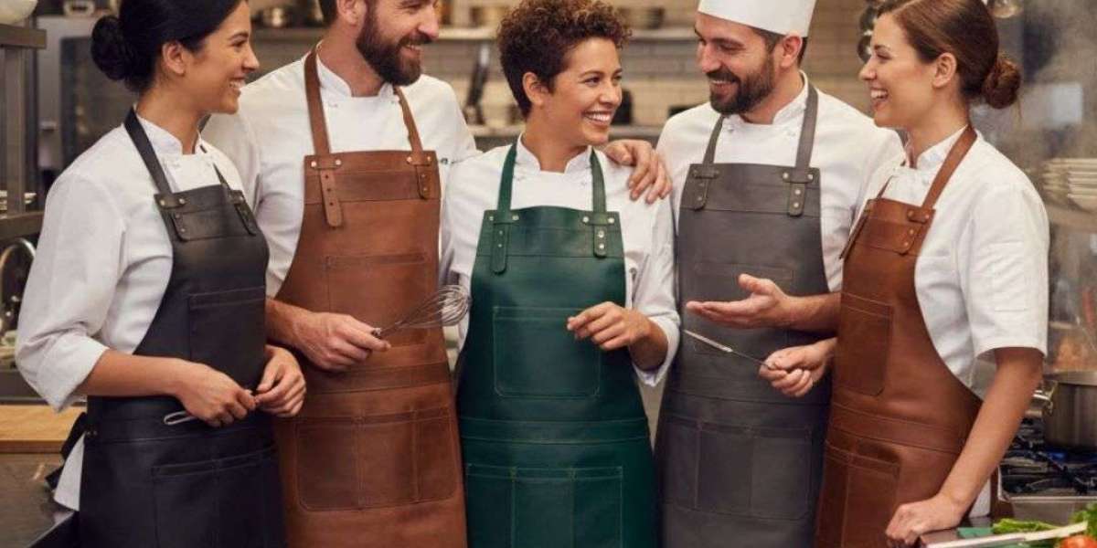 Leather Apron Durable Workwear by Leathershire for Grilling, BBQ, and Woodworking