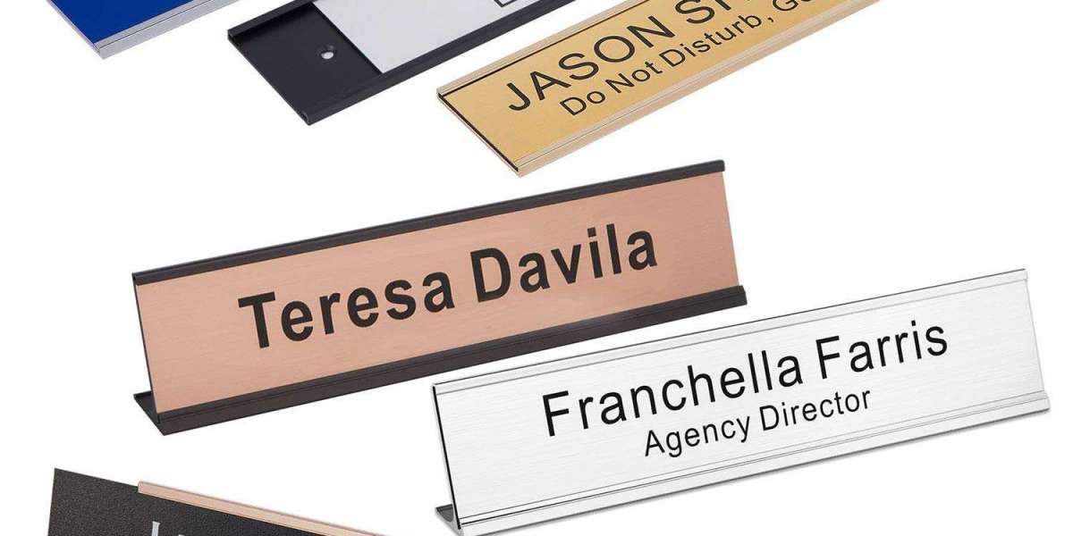 Stylish Name Plates for Desk: Enhance Your Workspace with Personalised Desk Signs and Office Accessories