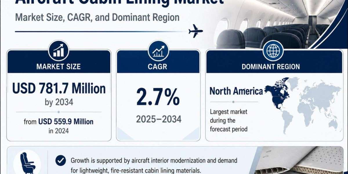 Aircraft Cabin Lining Market Forecast Indicates USD 781.7 Million Opportunity by 2034