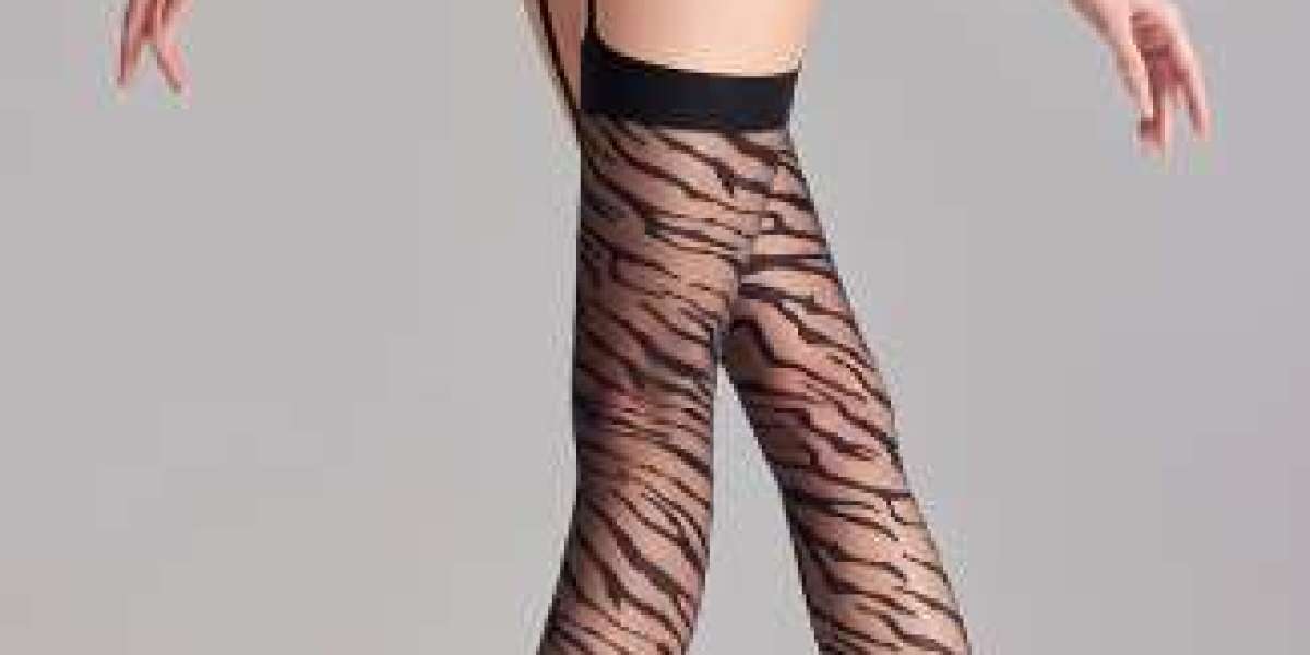 Sheer Mesh Embroidered Dot Stripe Socks for Elegant Styling