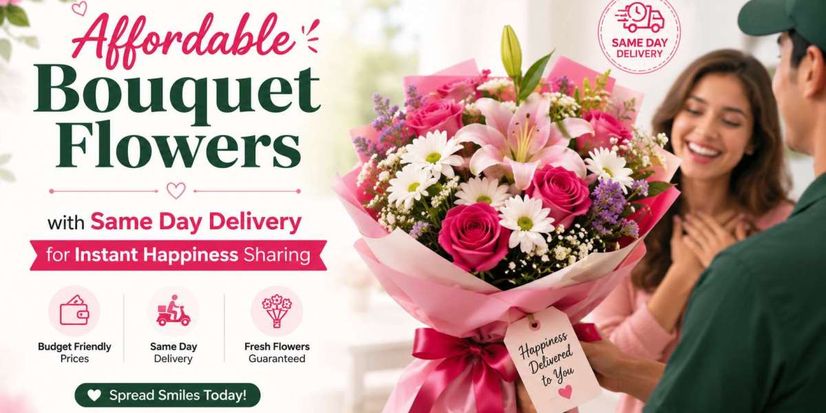 Affordable Bouquet Flowers with Same Day Delivery for Instant Happiness Sharing