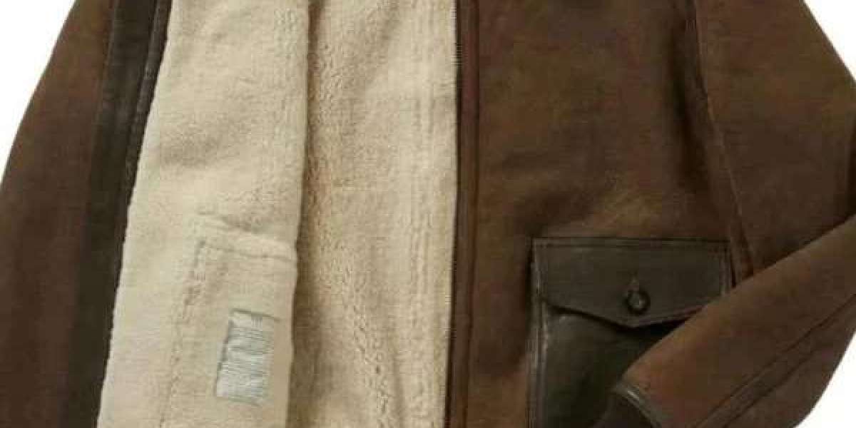 B3 RAF Aviator Flying Pilot Men’s Brown Jacket – Classic Aviation Style with Rugged Winter Comfort
