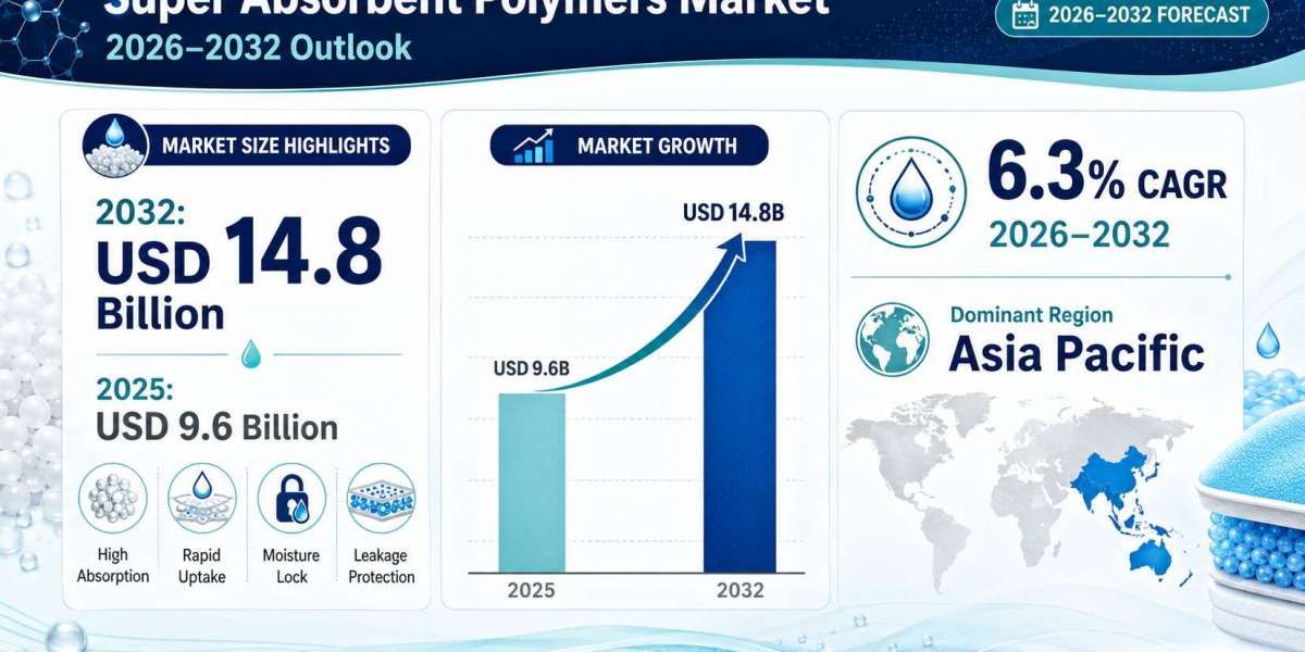 Super Absorbent Polymers Market to Reach USD 14.8 Billion by 2032 on Hygiene-Led Demand