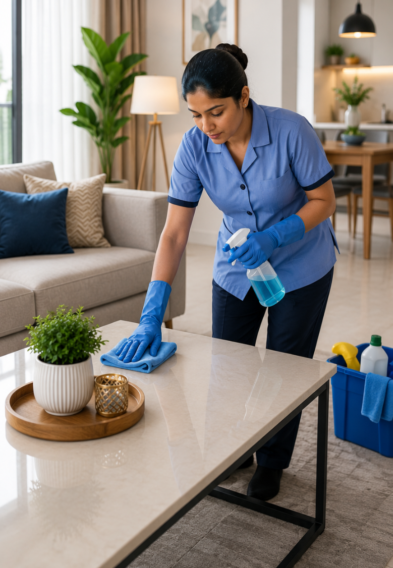 Residential Housekeeping Service in Gurgaon | Home Cleaning Staff
