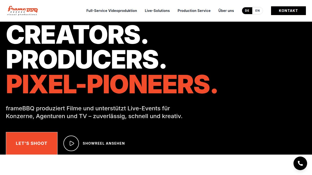 Videoproduktionsfirma Deutschland | Live-Event-Support – frameBBQ