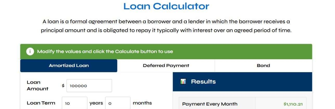 loan amortization calculator Cover Image