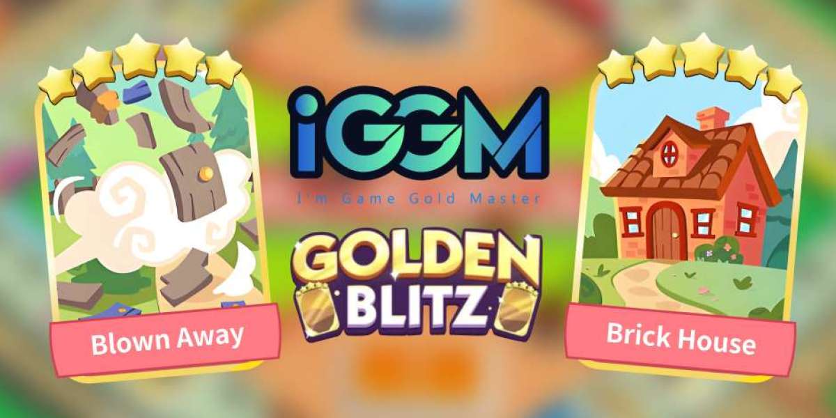 IGGM | Monopoly Go Golden Blitz - Blown Away & Brick House Cards Hot Sale