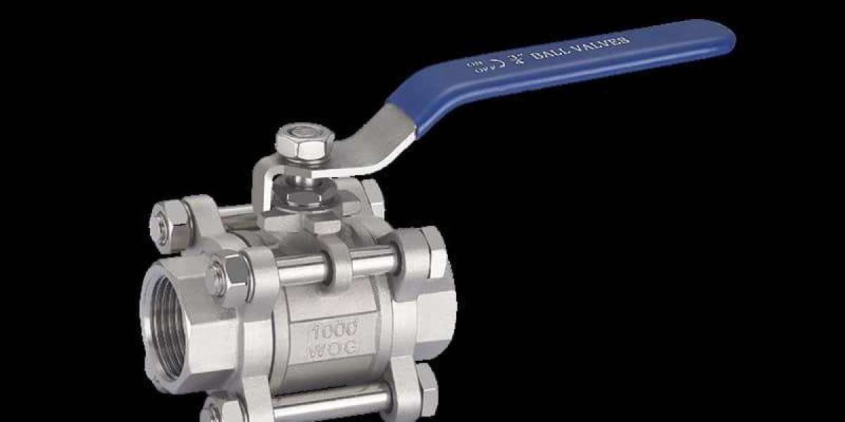 Válvula de esfera roscada de acionamento manual para soldadura em encaixe, resistente à corrosão