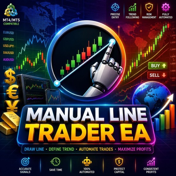Manual Line Trader EA v1.10 MT5 - AtomFX Store