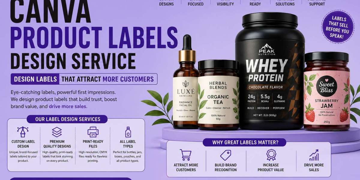 Canva Product Labels Design Service: Design Labels That Attract More Customers