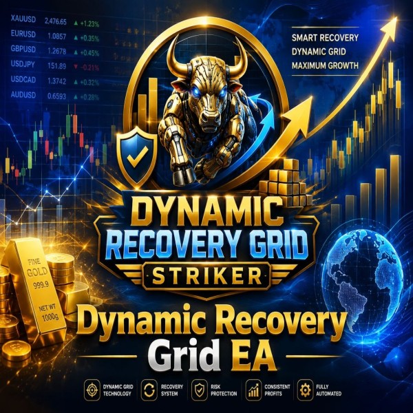 XAUUSD Dynamic Recovery Grid EA v1.0 MT5 - AtomFX Store