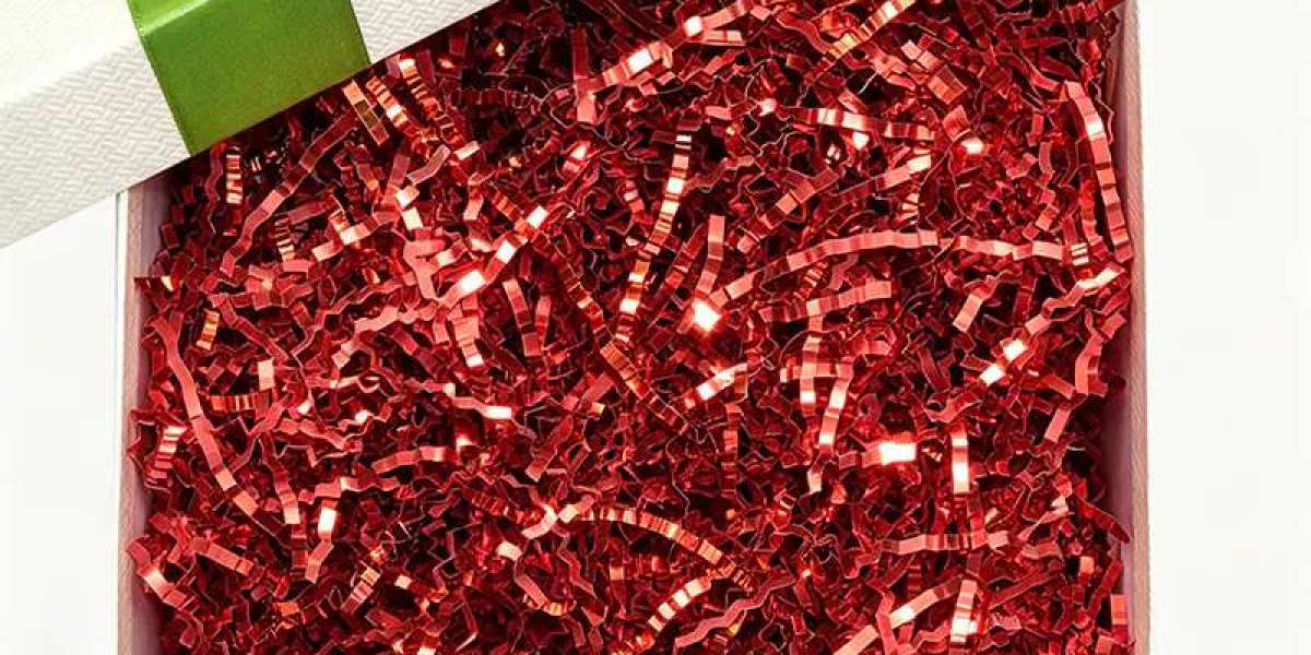 Metallized Film Laminated Raffia Shreds for Gift Basket Packaging