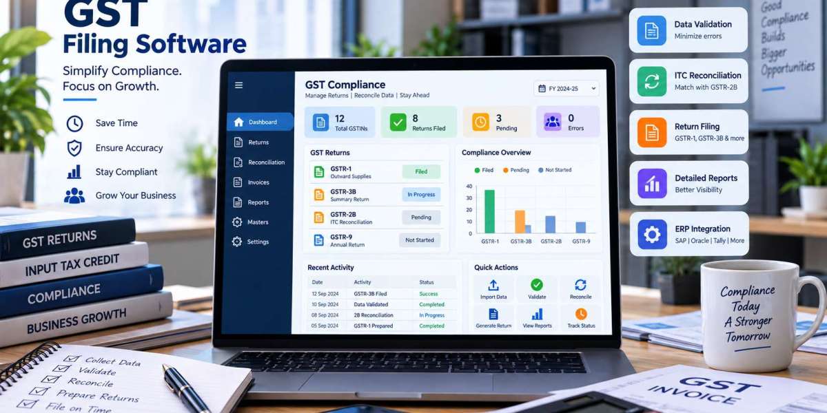 Learn how GST filing software can simplify return preparation, data validation, reconciliation, ITC review, and GST comp