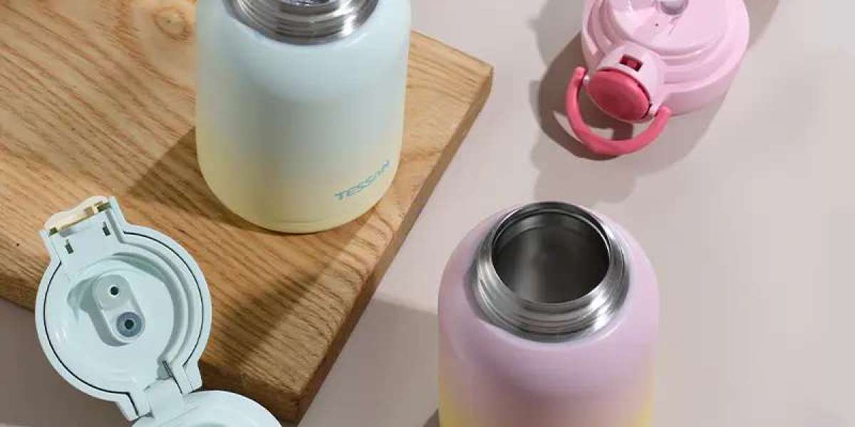 Stainless Steel Vacuum Bottles for Office, Travel, and Outdoor Applications