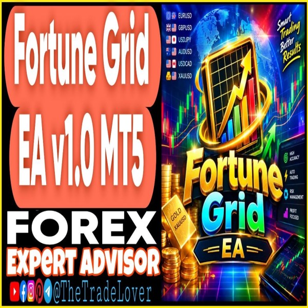 Fortune GRID EA v1.0 MT5 (Works on Build 6182) | Forex Robot | MT5 Expert Advisor - The Trade Lovers